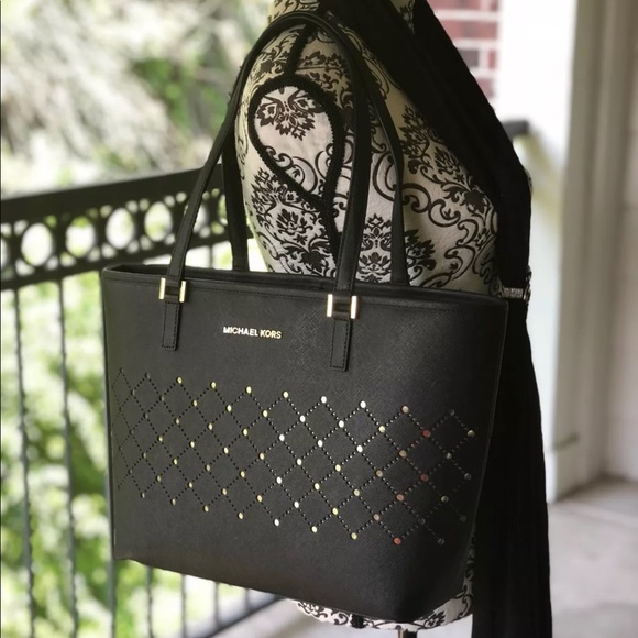 MICHAEL Michael Kors Handbags - Michael Kors Black Jet Set Tote